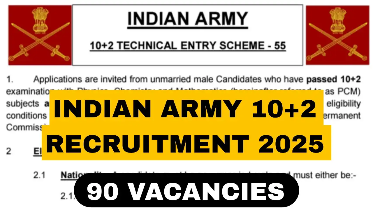Indian Army 10+2 Recruitment 2025