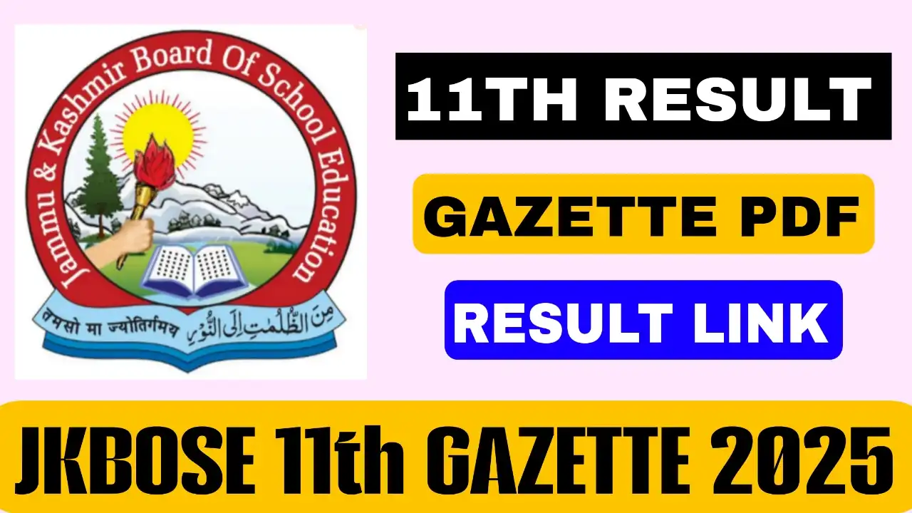 JKBOSE 11th Gazette 2025