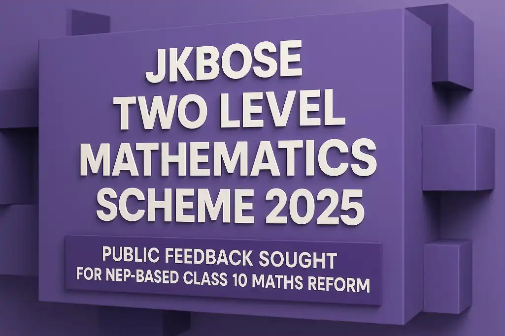 JKBOSE Two Level Mathematics Scheme 2025