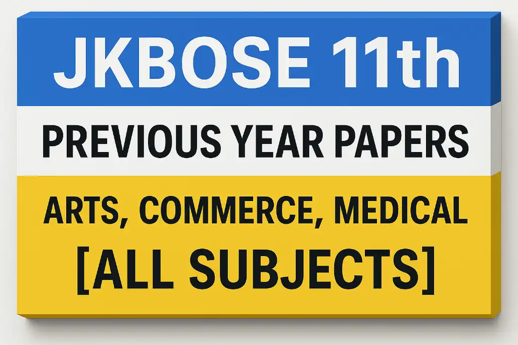 jkbose 11th Previous Year Papers