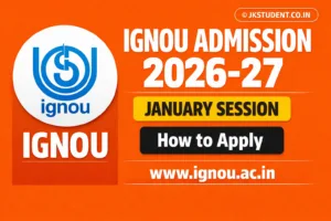 IGNOU Admission 2026-27 January Session