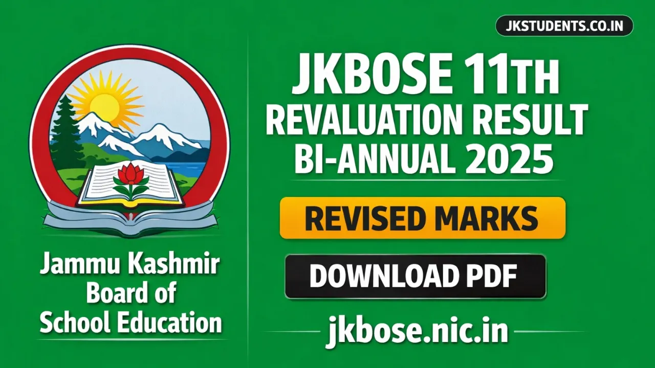JKBOSE 11th Revaluation Result Bi-Annual 2025