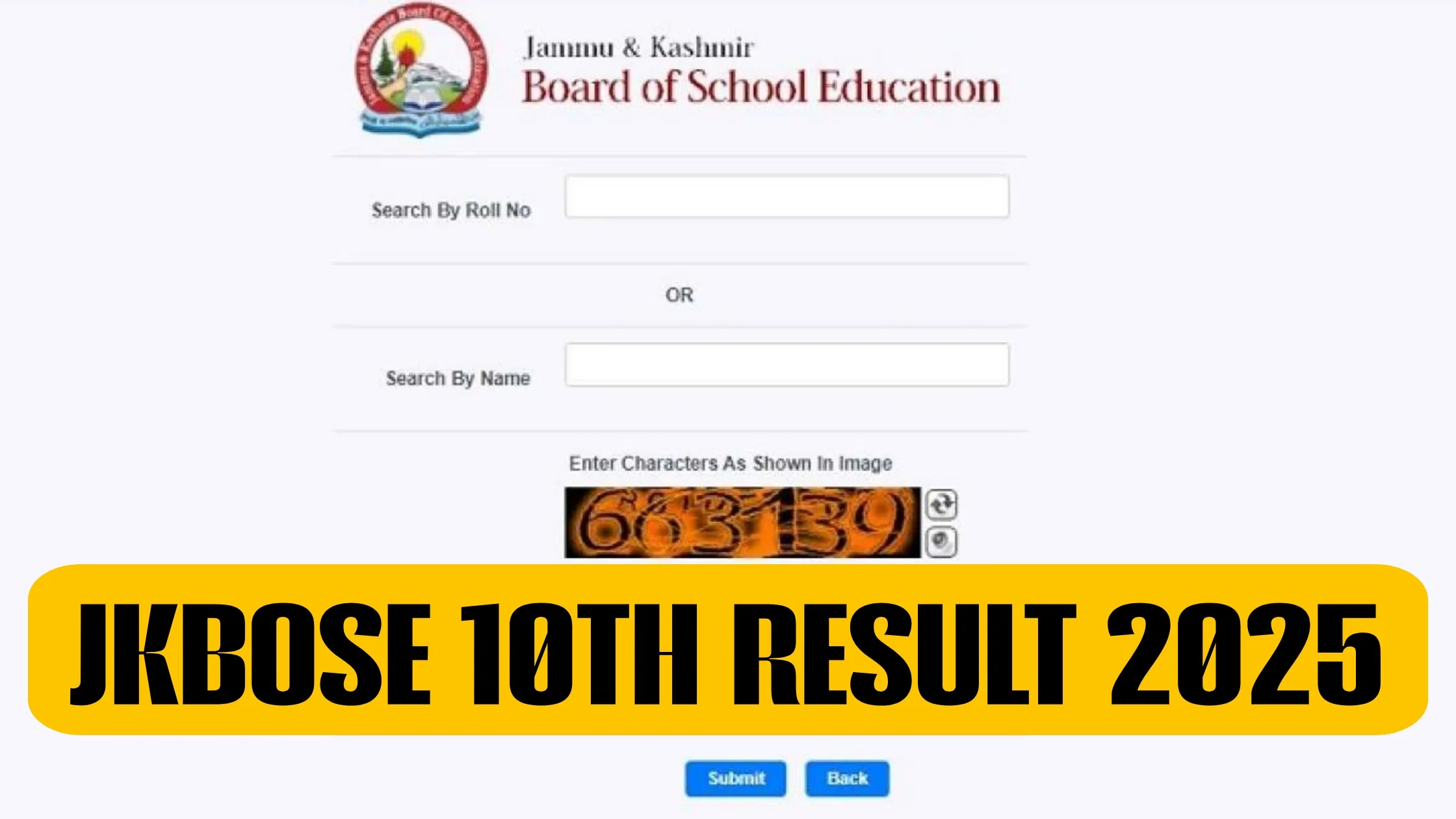 jkbose 10th Result