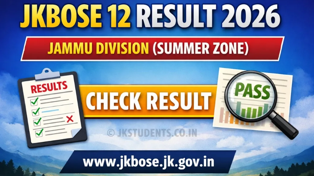 JKBOSE 12th Result 2026 Summer Zone