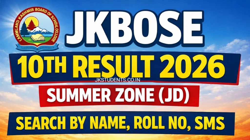 JKBOSE Class 10th Result