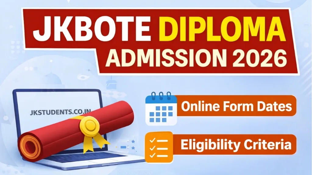 JKBOTE Diploma Admission 2026