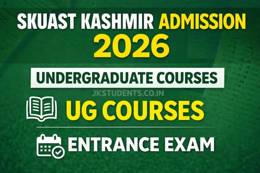 SKUAST Kashmir Admission 2026