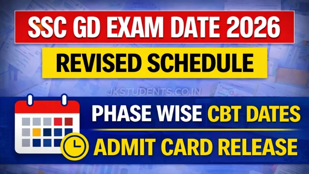 SSC GD Exam Date 2026