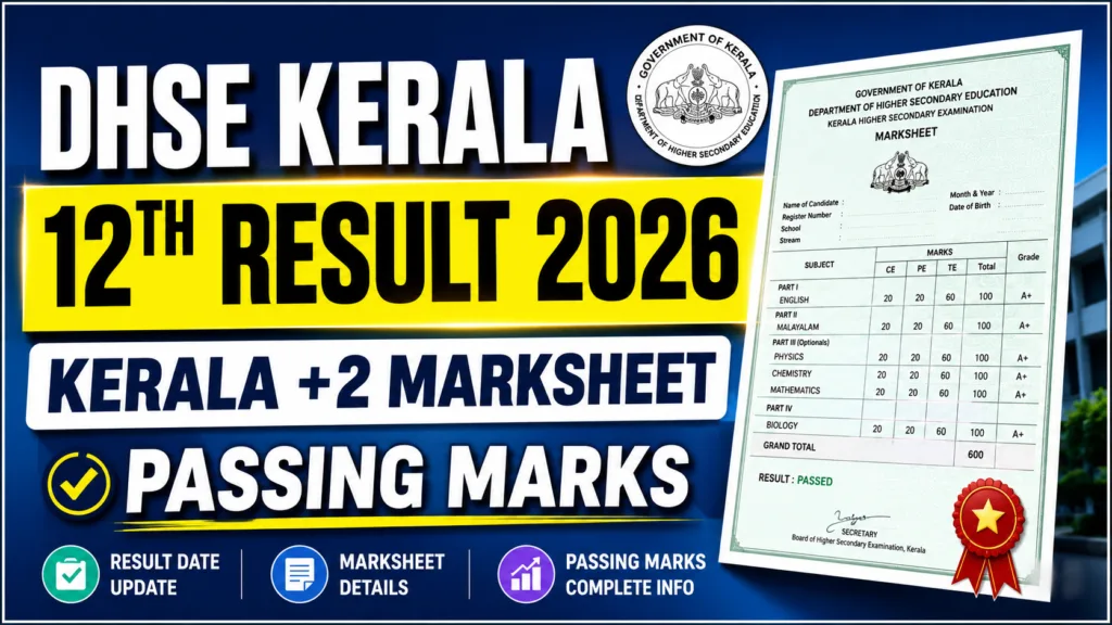 DHSE Kerala 12th Result 2026