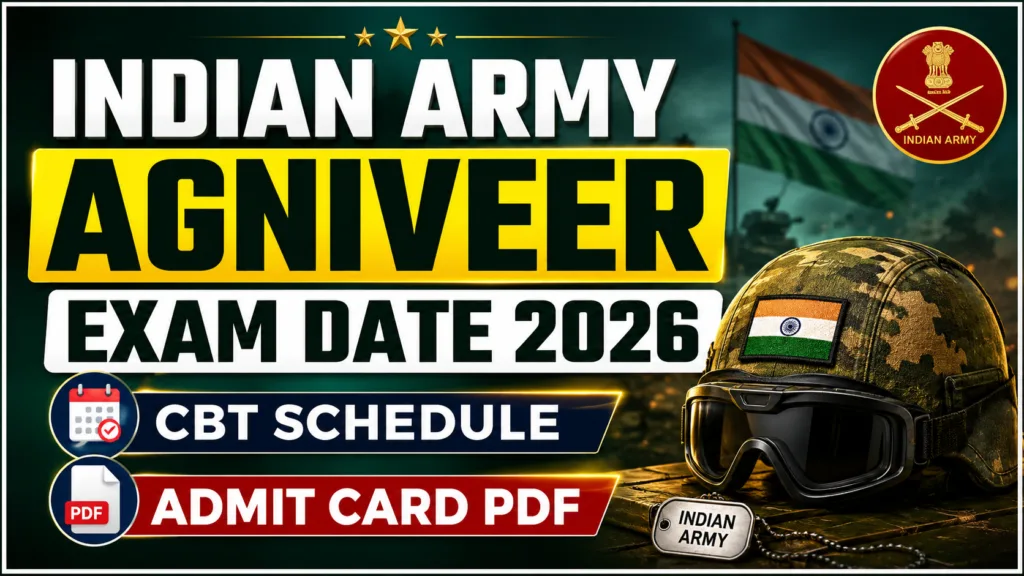 Indian Army Agniveer Exam Date 2026