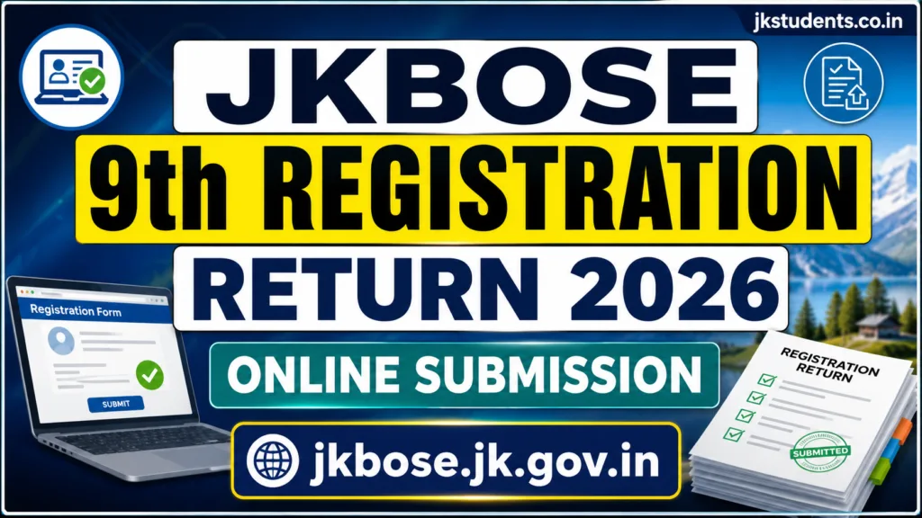 JKBOSE 9th Registration Return 2026